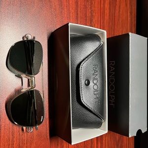 This listing is for a pair of Randolph engineering aviator, sunglasses, 55 mm